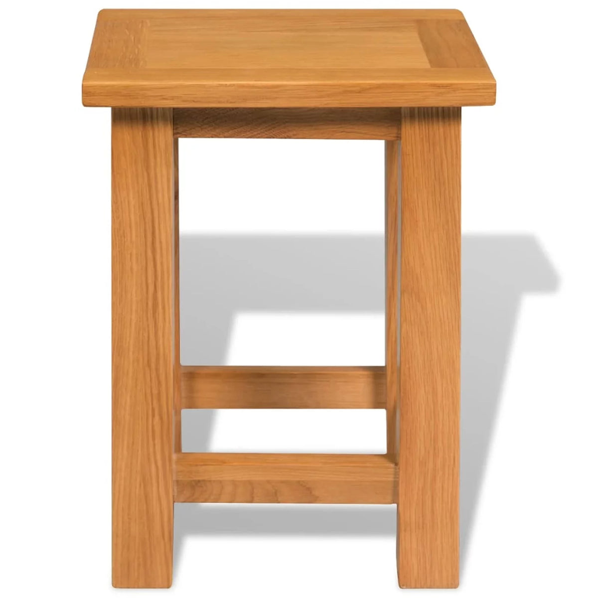 Solid Oak Wood End Tables 2 pcs A28647