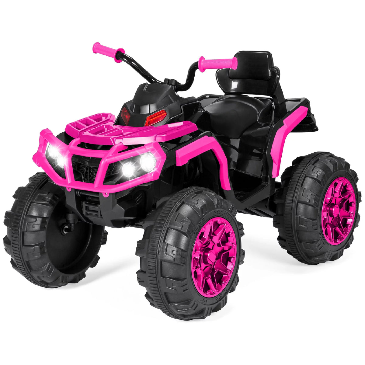 12V Kids Ride-On ATV Quad with Bluetooth, LED Lights - Black K393581