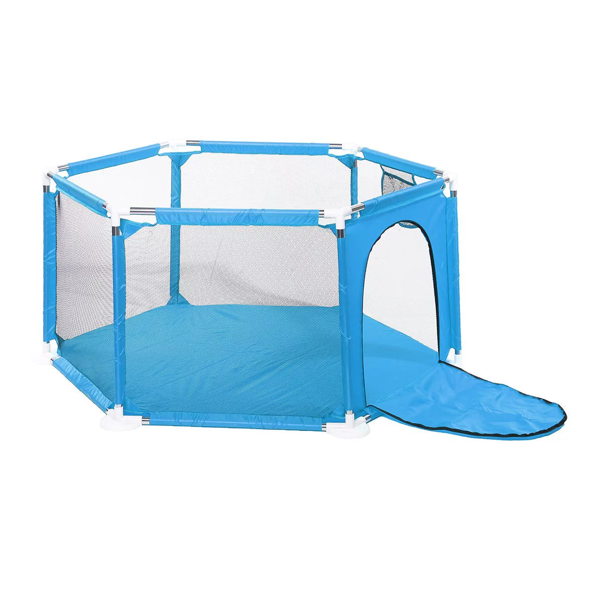 Blue 6-Panel Baby Playpen Z3298