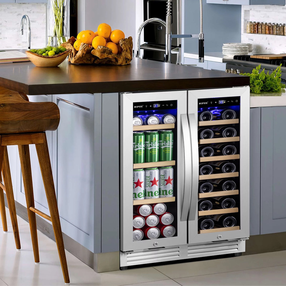 24 inch Dual Zone Wine and Beverage Refrigerator U94758