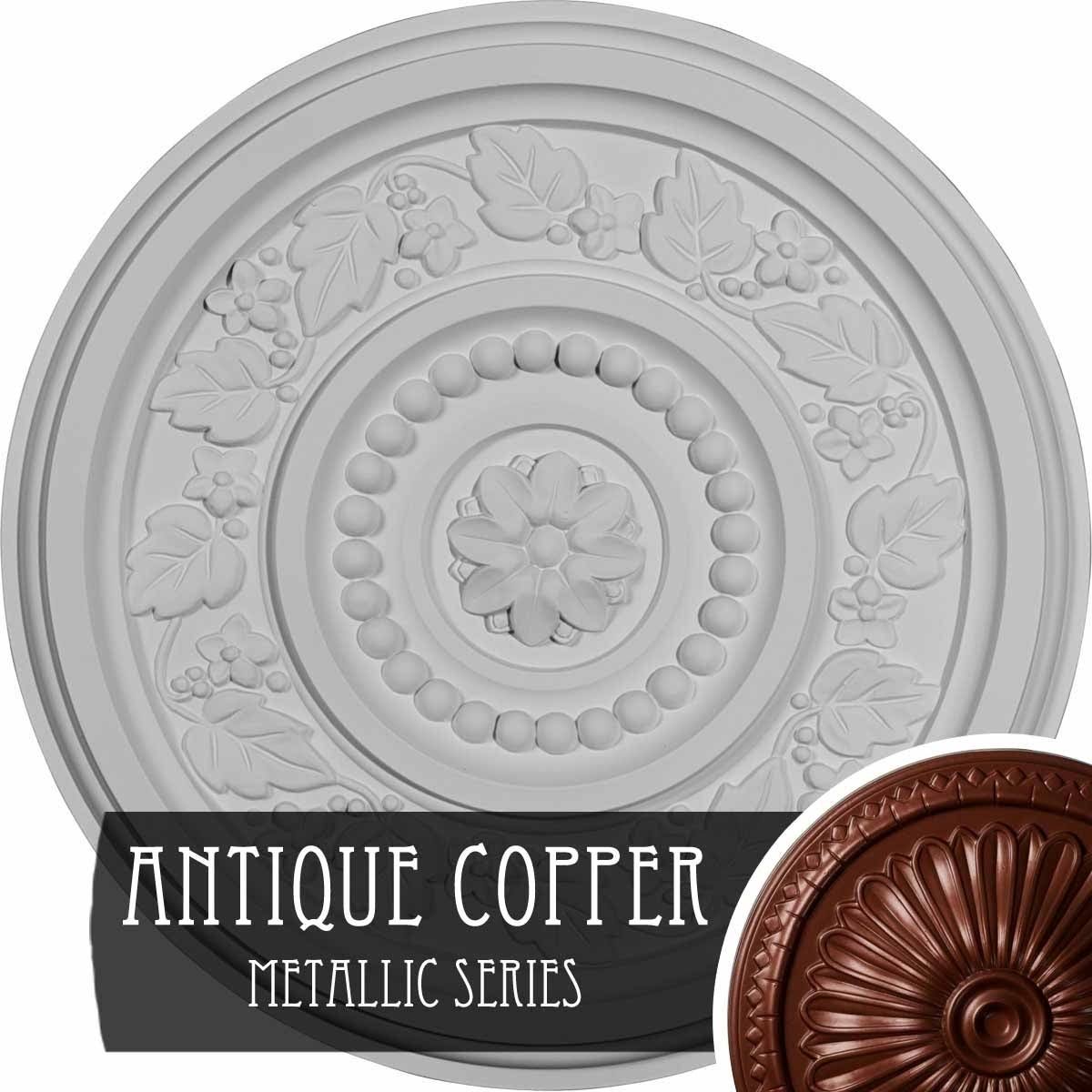 Marseille Ceiling Medallion, Hand-Painted Rich Gold U11029