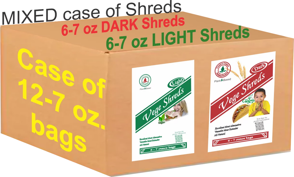 Mixed Light & Dark Vege Shreds 12 - 7 oz. bags S738479