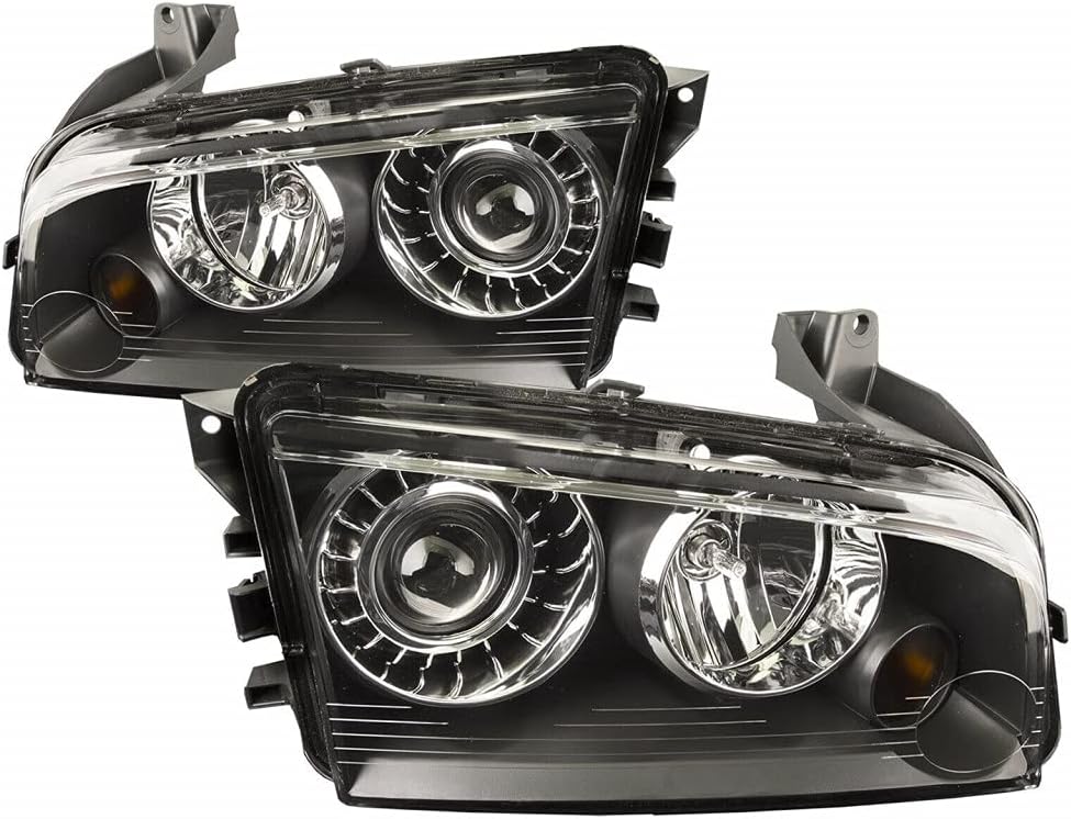 Headlight Assembly Pair with Bulbs for Dodge Charger V75252