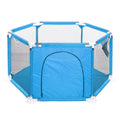 Blue 6-Panel Baby Playpen Z3298