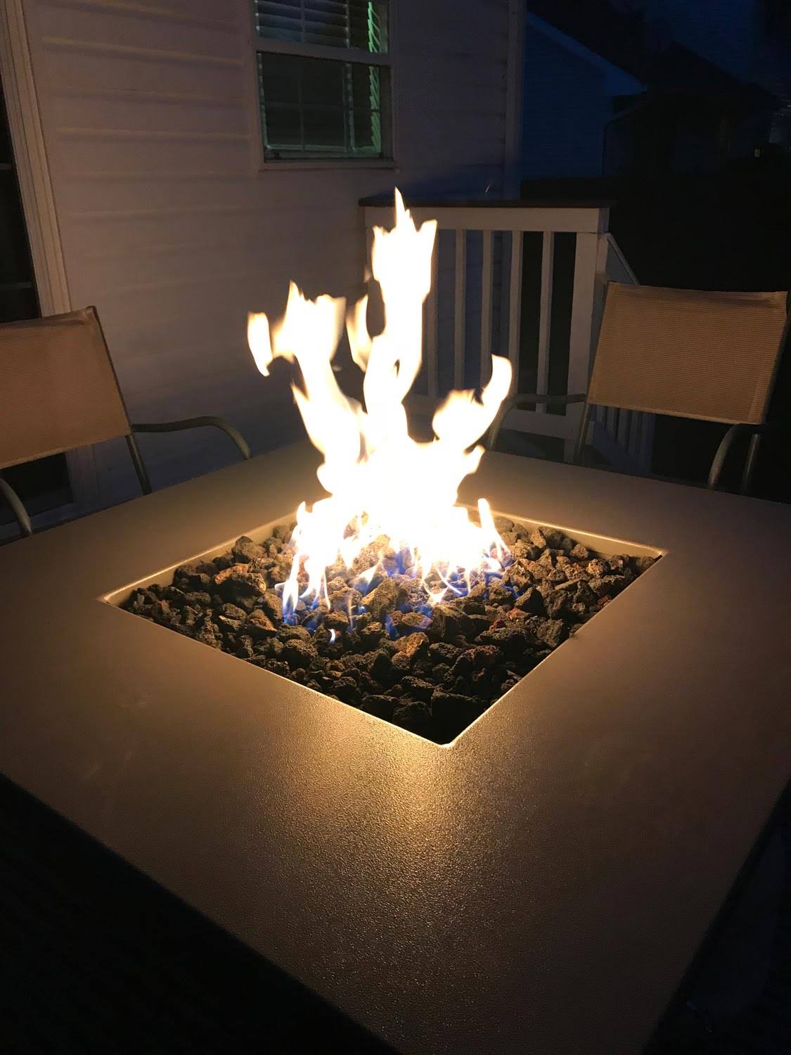 30x22 Square Pan Fire Pit Insert Kit 65K BTU Natural Gas Propane Z196