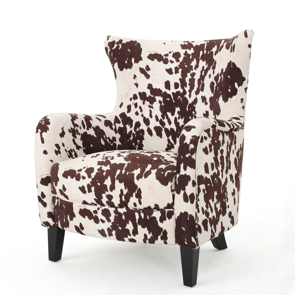 Milk Cow Velvet Club Chair S147218