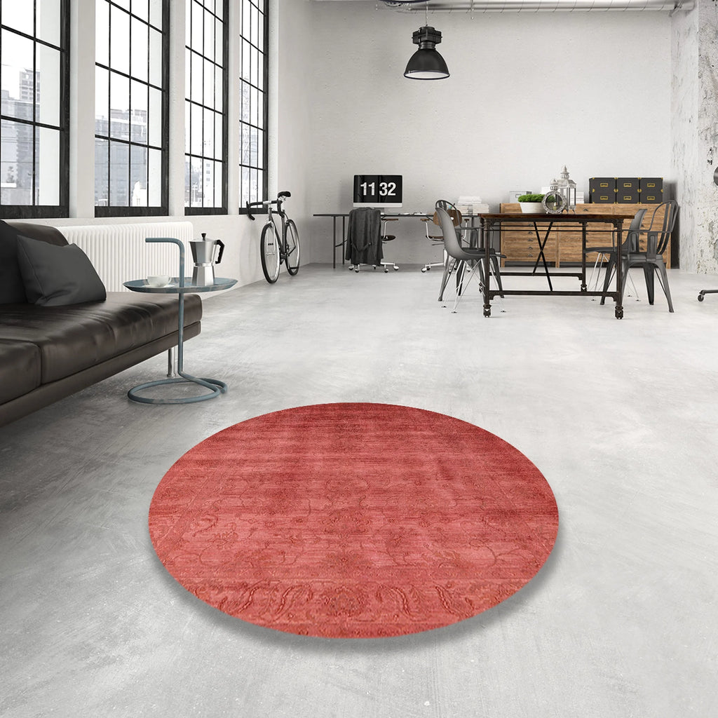 Bright Orange Rectangle Area Rug G138115
