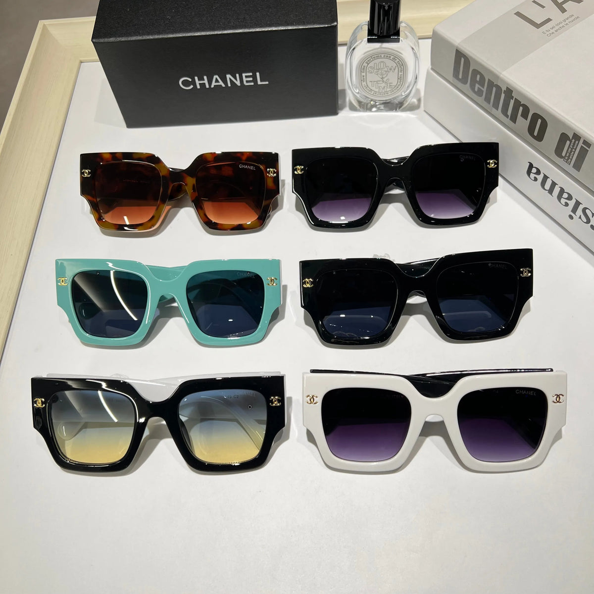 Fashionable CC Letter Sunglasses J926