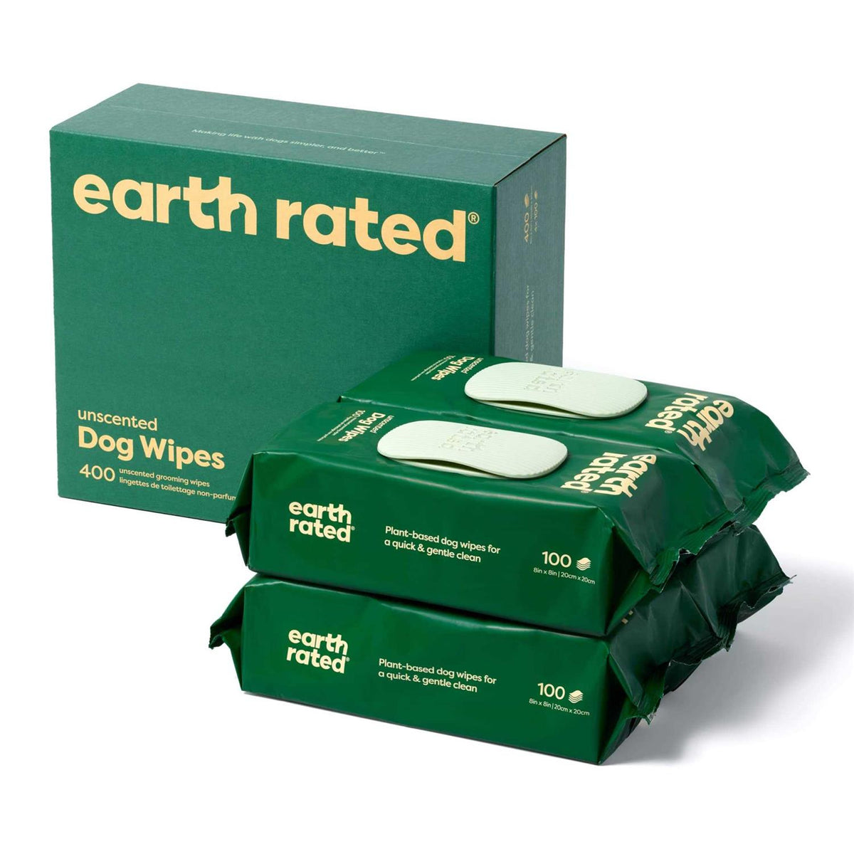 Plant Based Unscented Dog Wipes W245