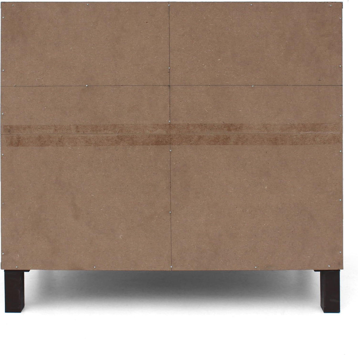 2-Shelf Faux Wood Cabinet, Walnut / Brown U8971