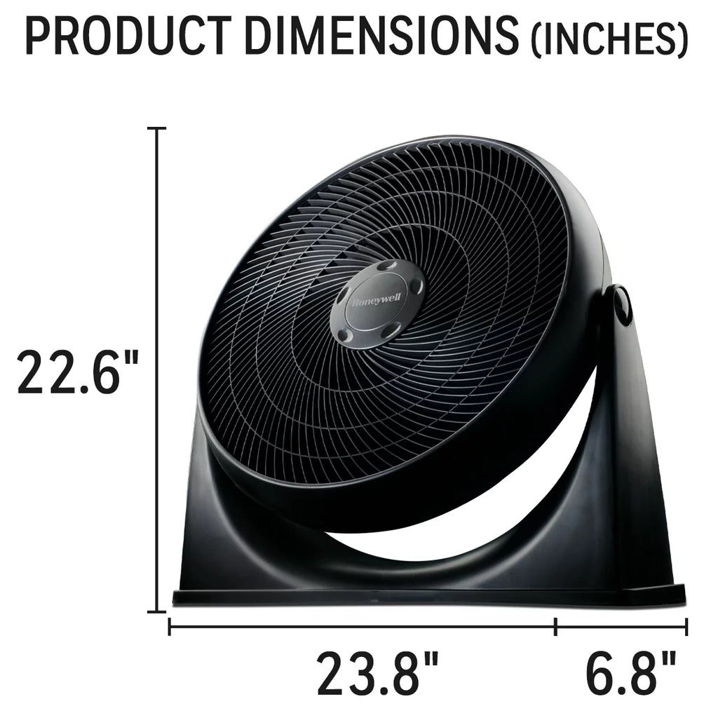 Black 3 Speed Electric Floor Fan S243
