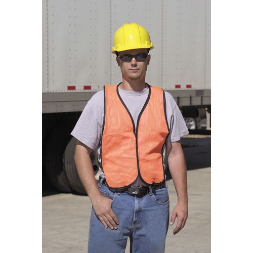 Orange High Visibility Safety Vest C253