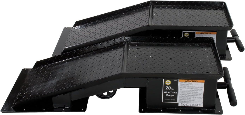 Black Wide Truck Ramp - 20 Ton Capacity J761853