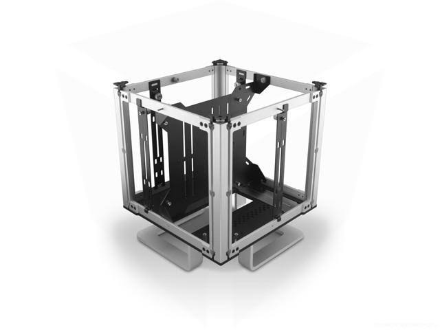 Silver Fanless Aluminium ITX Chassis Q2008