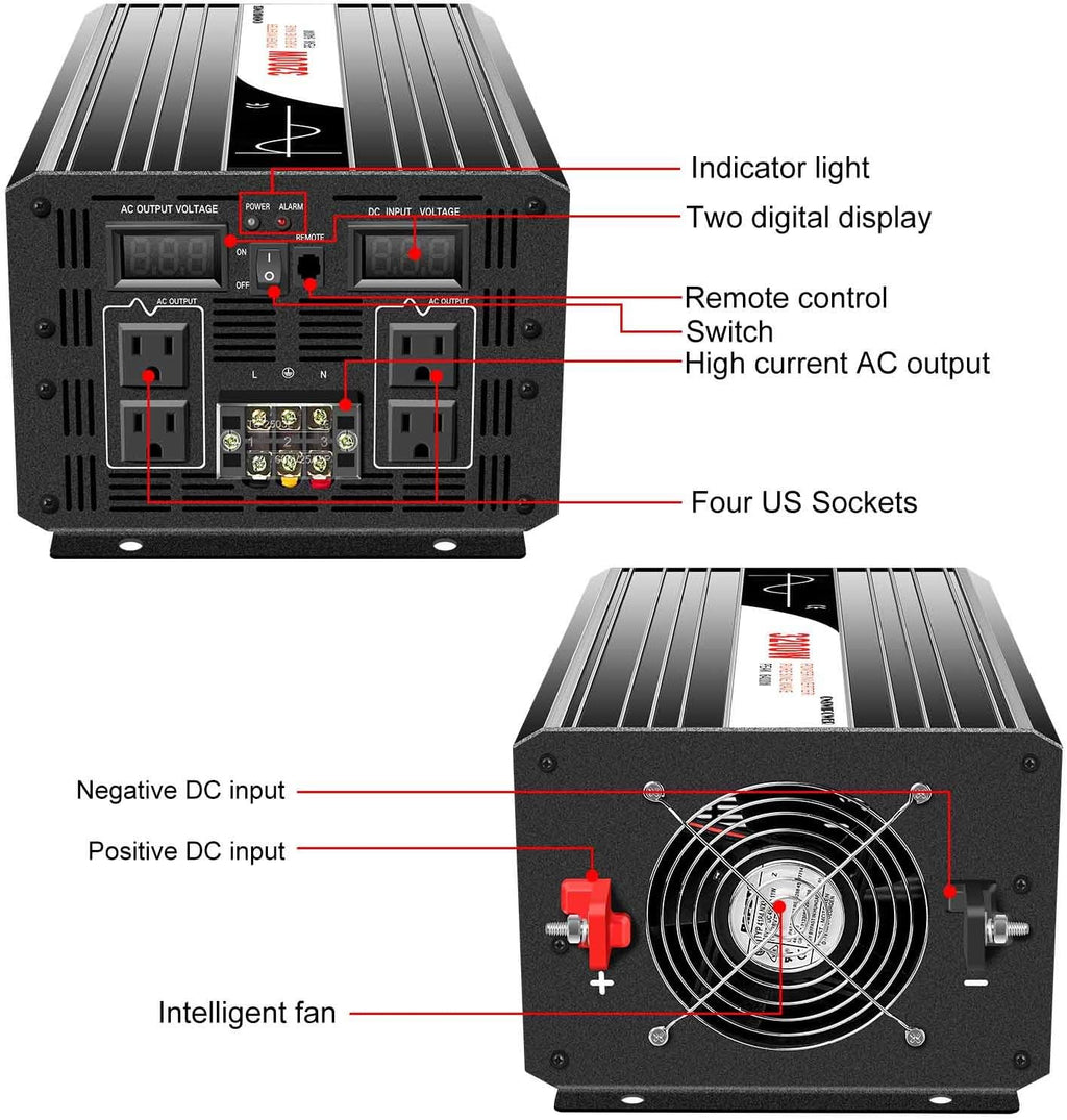 1500W Pure Sine Wave Solar Inverter F45078