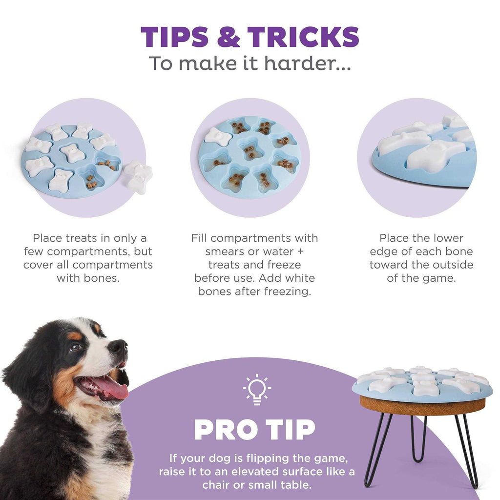 Blue Interactive Treat Puzzle Dog Toy Z323