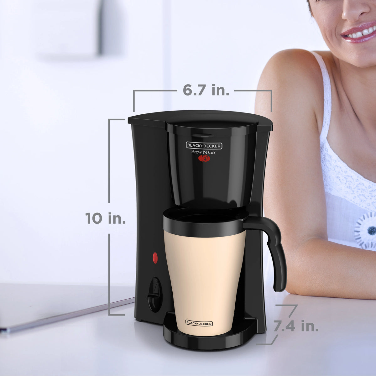 Personal Coffeemaker with Travel Mug M9128