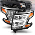 Chrome Projector Headlights Set with Bulbs H26991