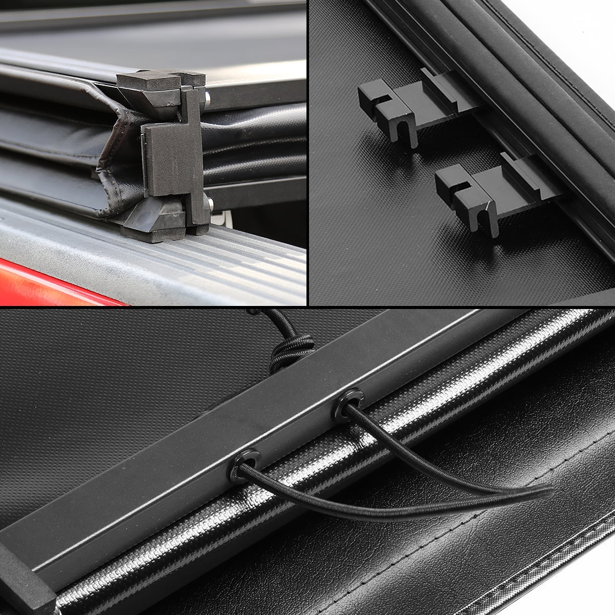 Tri-Fold Soft Top Tonneau Cover for Dakota Fleetside Bed E555418