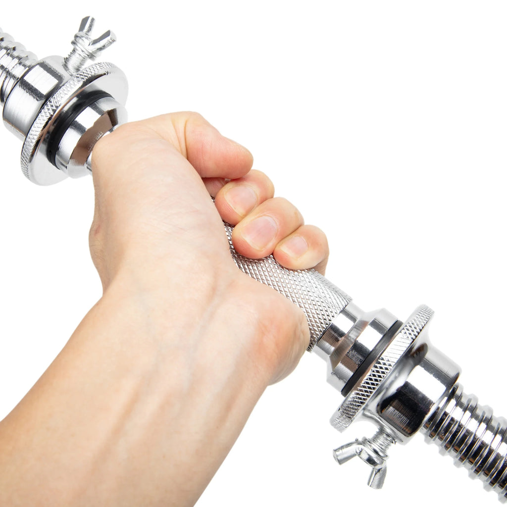 17.7 Inch Solid Steel Adjustable Dumbbell Handle Bar C1136