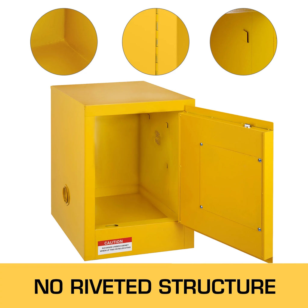 Flammable Storage Cabinet 11 gallon Galvanized Steel Y369710