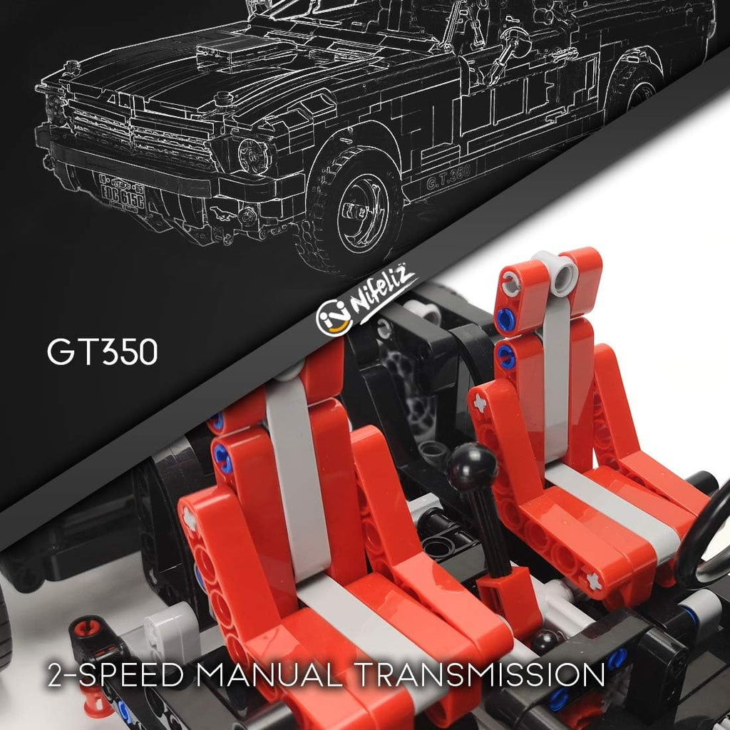 1965s GT350 Race Car Building Set (1,817 Pieces) Y5533