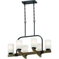 6 Light Pillar Candle Chandelier W347684