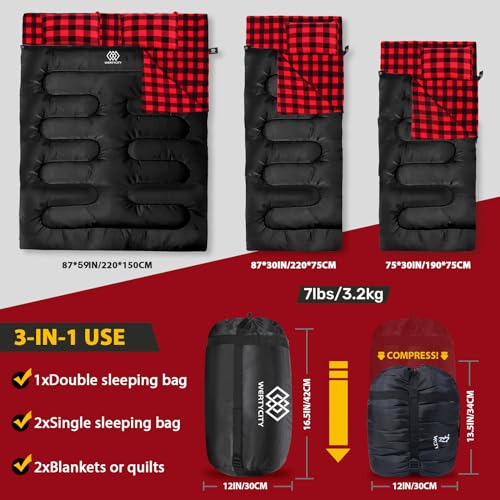 Extra Large 2 Person Double Sleeping Bag J580160