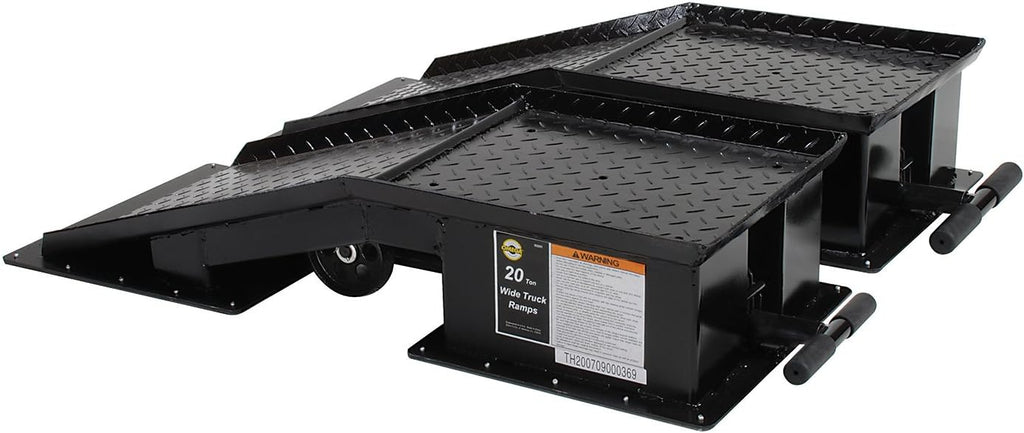 Black Wide Truck Ramp - 20 Ton Capacity J761853