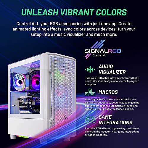 Gaming PC Desktop, Intel i5 13400F 2.5 GHz, RTX 4060 8GB, 2TB SSD, 32GB DDR5 RAM, Win 11 Home F723