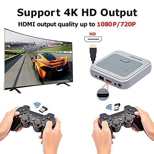 Retro Video Game Console with 2 Gamepads (128GB) H26018