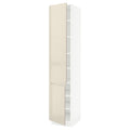 White High Cabinet with shelves and 2 Doors B833262