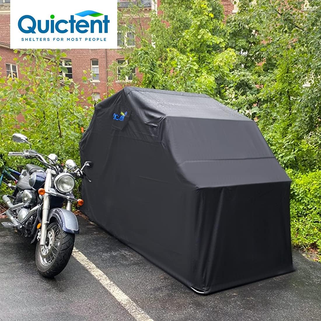 Heavy Duty Motorcycle Storage Shelter Shed Cover Tent with Carry Bag I680448