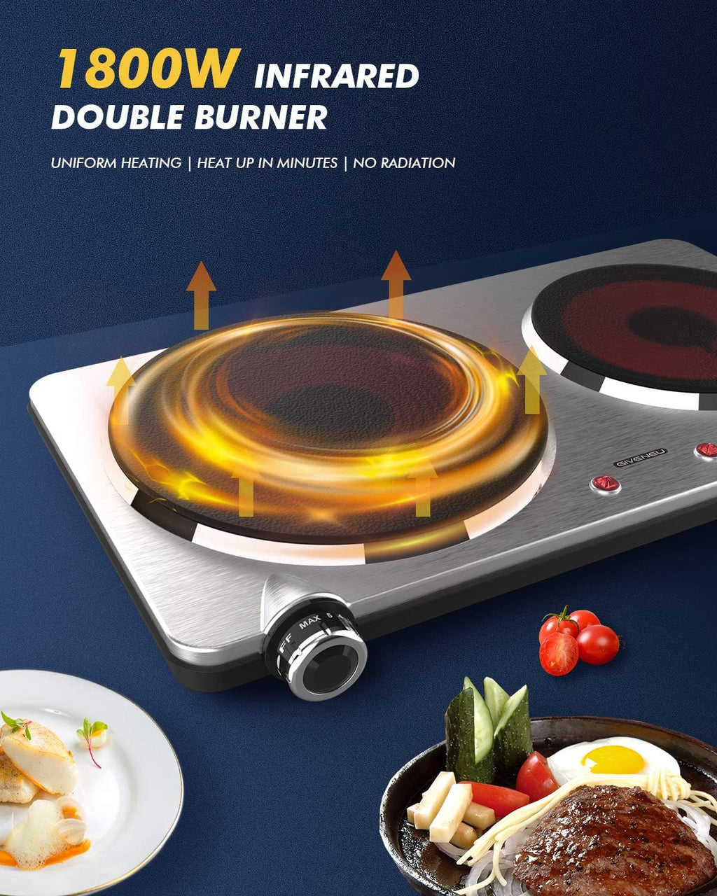 Portable Ceramic Infrared Cooktop C1849