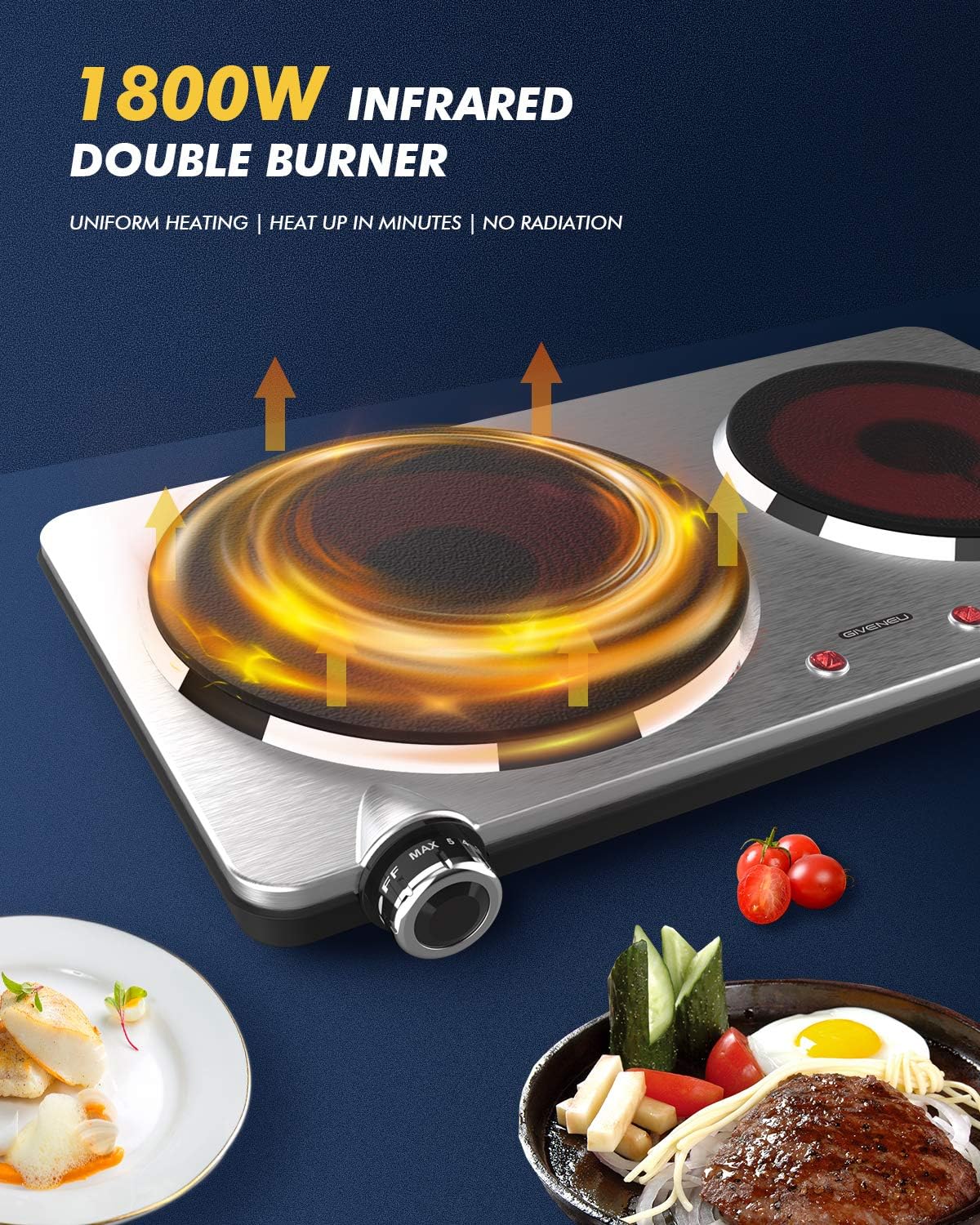 Portable Ceramic Infrared Cooktop C1849
