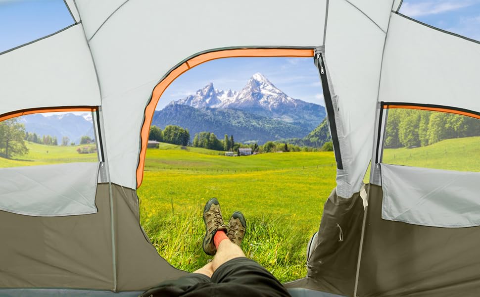8 Person Camping Tent with Carry Bag J180164