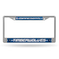 Silver and Blue NBA Minnesota Timberwolves License Plate Cover K23997
