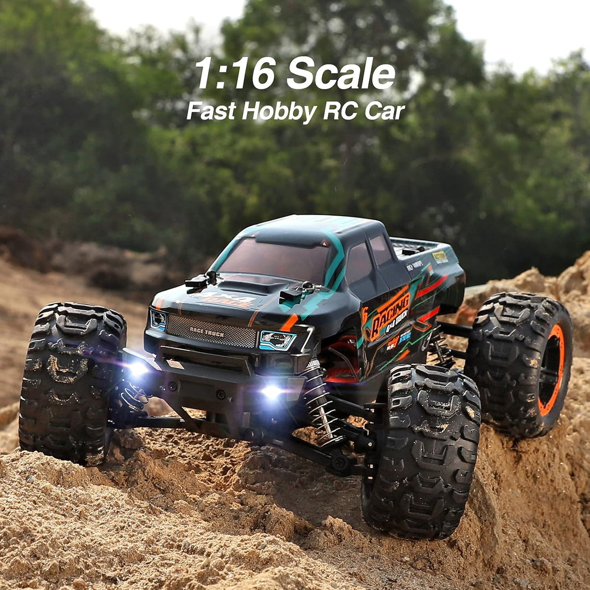 High-Speed Remote Control RC Truck with 2 Rechargeable Batteries O2185