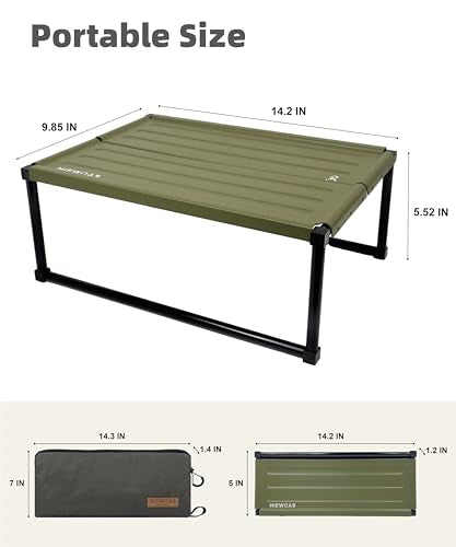 Ultralight Aluminum Folding Camping Table with Carry Bag H1040