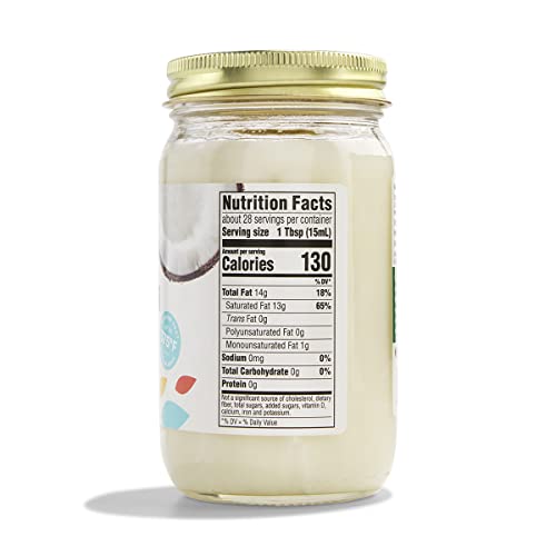 Organic Refined Coconut Oil, 14 Fl Oz (Pack of 2) X36718