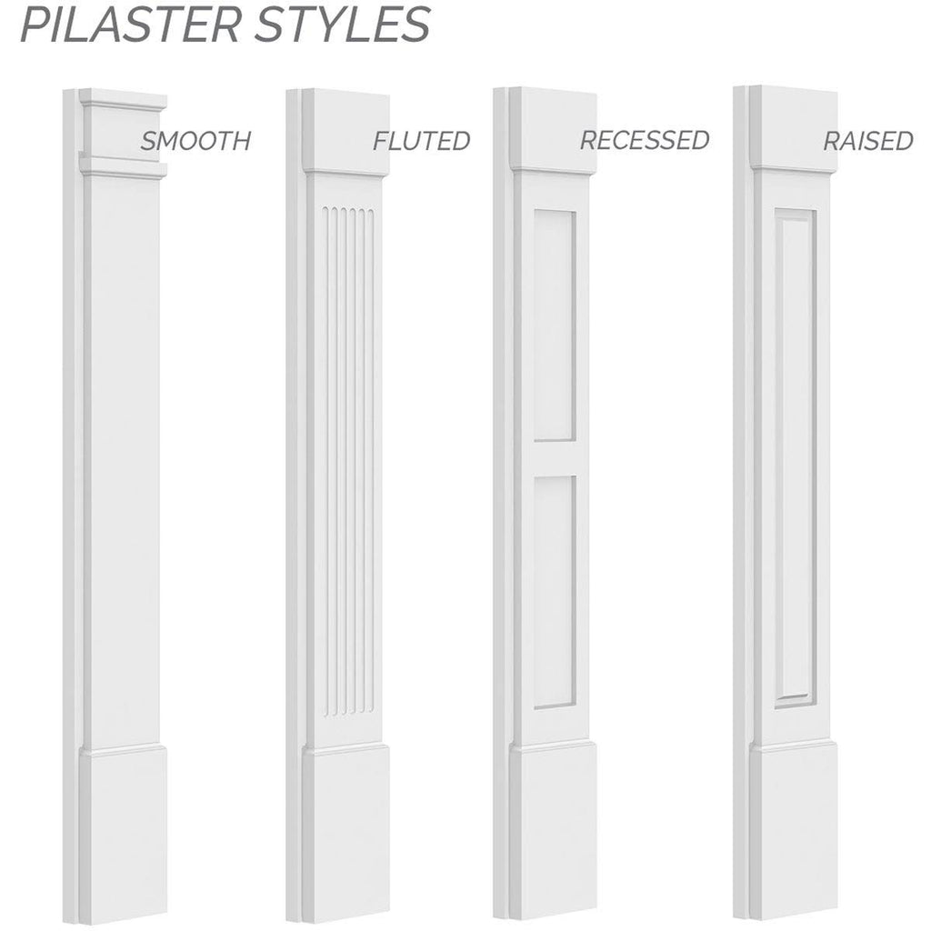 PVC Pilaster with Capital & Base (Pair) B260