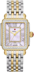 Two-Tone Steel Rectangle Womens Watch E7445