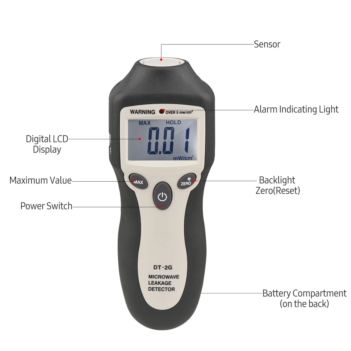 Handheld Microwave Leakage Detector with Digital LCD Display V9485