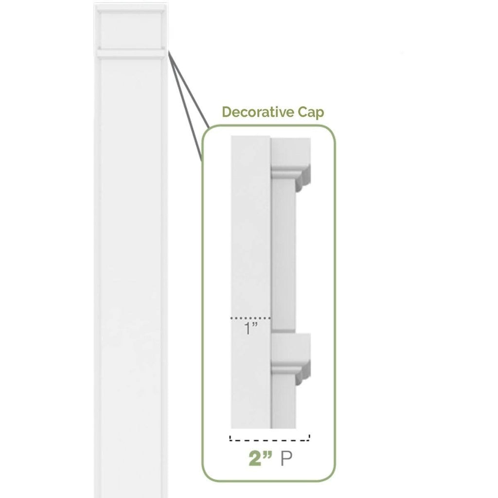 PVC Pilaster with Capital & Base (Pair) B260