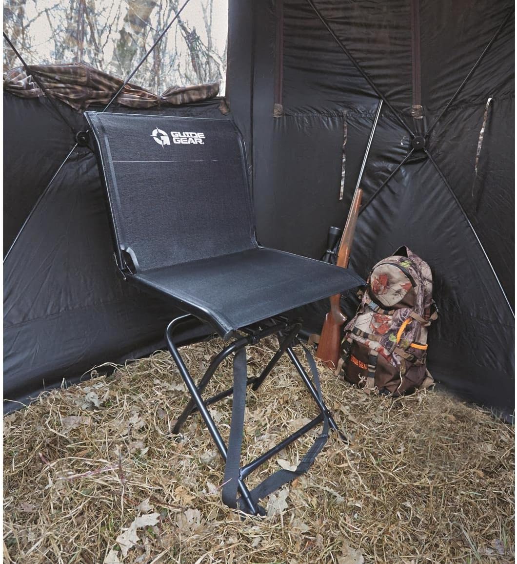 Portable Folding Hunting Blind Chair with Spin Swivel, 500-lb. Capacity P94657
