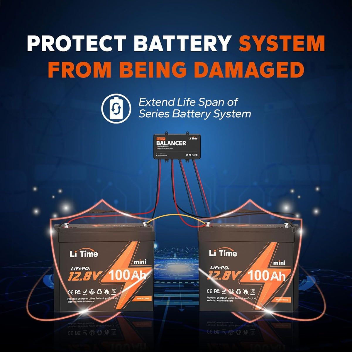 48V Battery Equalizer Active Balancer for LiFePO4 Lithium Battery Z43492