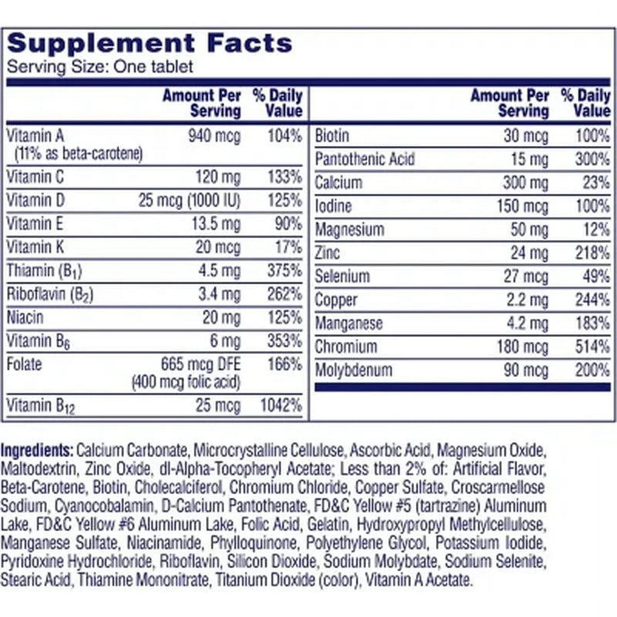 Women'S 50+ Multivitamin 300 Ct. O771346