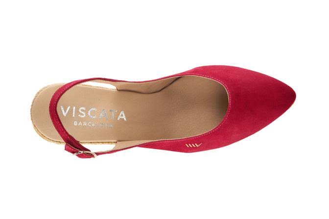 Suede Slingback Buckle Wedges Z6484