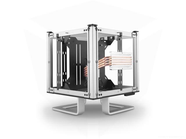 Silver Fanless Aluminium ITX Chassis Q2008