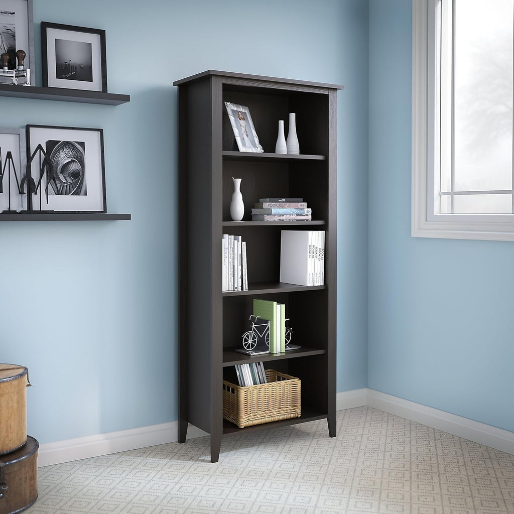 Black 5 Shelf Bookcase K824644